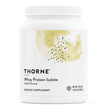 Thorne Whey Protein Isolate Vanilla Суроватъчен протеин изолат прах, с вкус на ванилия 837 г