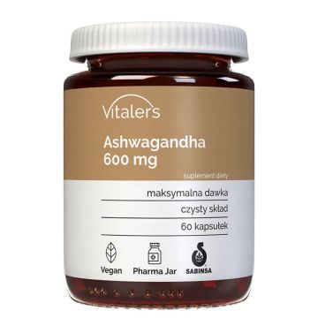Vitalers Ашваганда 600 мг х 60 капсули
