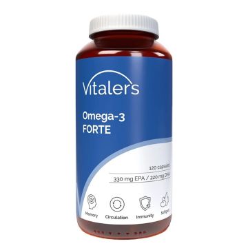 Vitalers Омега-3 Форте 1000 мг + Витамин Е х 120 капсули