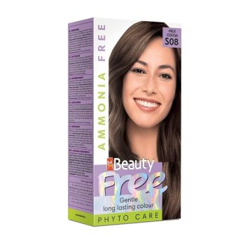 MM Beauty Ammonia Free Трайна фито боя за коса без амоняк, S08 Млечно какао