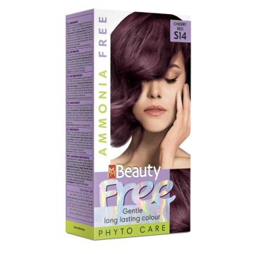 MM Beauty Ammonia Free Трайна фито боя за коса без амоняк, S14 Черешово червен