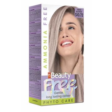 MM Beauty Ammonia Free Трайна фито боя за коса без амоняк, S10.72 Бежово рус