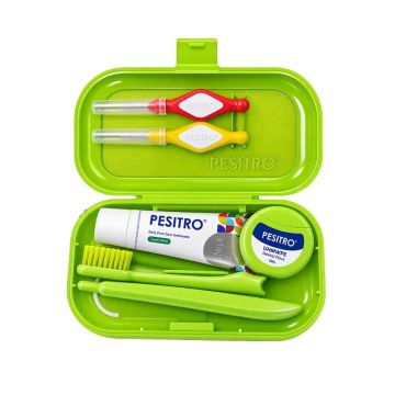 Pestiro Комплект за пътуване, зелен, 6 части 