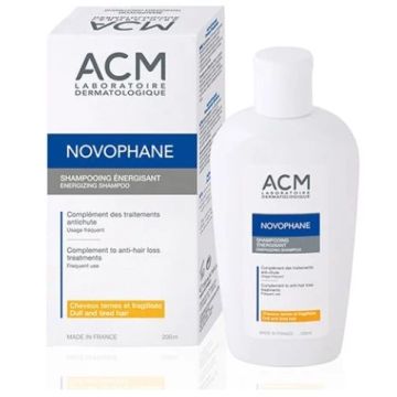 Novophane Energizing Shampoo Енергизиращ шампоан при косопад 200 мл ACM Laboratorie Dermatologique