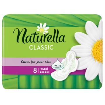Naturella Classic Maxi Дневни дамски превръзки с лайка 8 бр