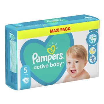 Пелени Pampers Active Baby Maxi Pack Размер 5 S 50 бр