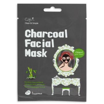 Cettua Charcoal Facial Mask Лист маска за лице с активен въглен 1 бр