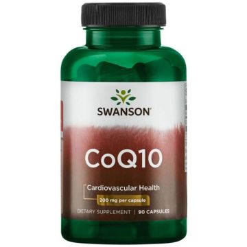 Swanson CoQ10 Коензим CoQ10 за сърцето 200 мг х90 капсули
