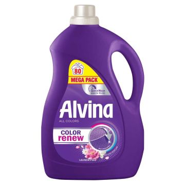 Alvina Color Deluxe Perfume Перилен препарат за цветни тъкани - лилав 3600 мл