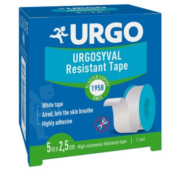 Urgo Urgosyval Копринен хипоалергенен лейкопласт 2.5 см х 5 м