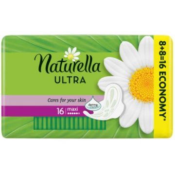 Naturella Ultra Maxi Дневни дамски превръзки с лайка 16 бр