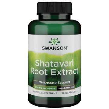 Swanson Shatavari Root Extract Шатавари Антиейдж Формула за Жени при менопауза х120 капсули