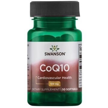 Swanson CoQ10 Коензим CoQ10 100 мг х50 капсули