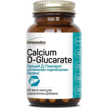 Herbamedica Calcium D-Glucarate Калций Д-Глюкарат 500 мг х 60 капсули