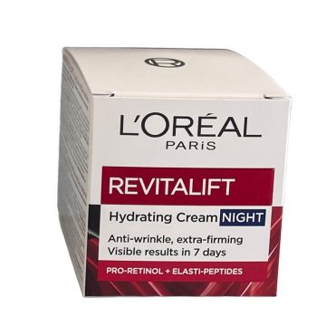 L’Oreal Revitalift Хидратиращ нощен крем за лице против бръчки 50 мл