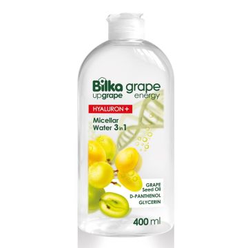Bilka Grape Energy Hyaluron+ Мицеларна вода 3в1 с хиалуронова киселина 400 мл