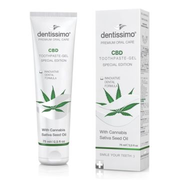 Dentissimo CBD паста за зъби за кървящи венци с масло от канабис 75 мл