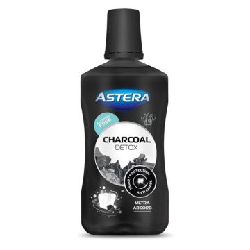 Astera Charcoal Detox Вода за уста с активен въглен 500 мл