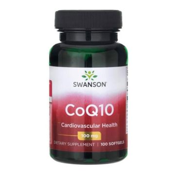 Swanson CoQ10 Коензим CoQ10 100 мг х100 капсули