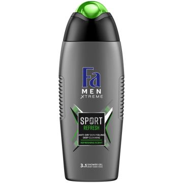 Fa Men Xtreme Sport Душ-гел за мъже 3в1 за коса, лице и тяло 400 мл