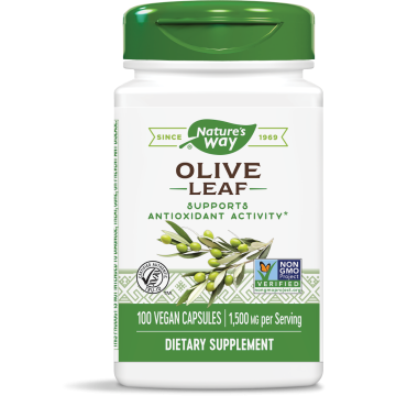 Nature's Way Olive Leaf Лист от маслина за поддържане на доброто здраве на имунната и сърдечно-съдовата система 500 мг х100 V капсули