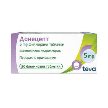 Донецепт 5 мг х 30 таблетки Teva