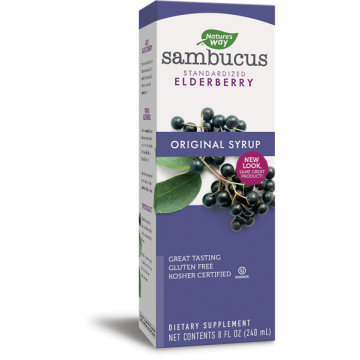 Nature's Way Sambucus Original syrup Сироп с черен бъз за силен имунитет 240 мл 