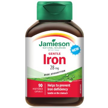 Jamieson Gentle Iron Желязо Комплекс 28 мг х 90 капсули