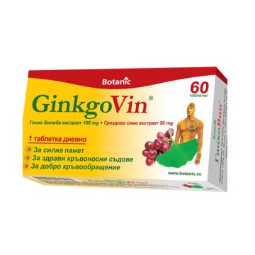 Botanic Ginkgovin За силна памет и концентрация х60 таблетки