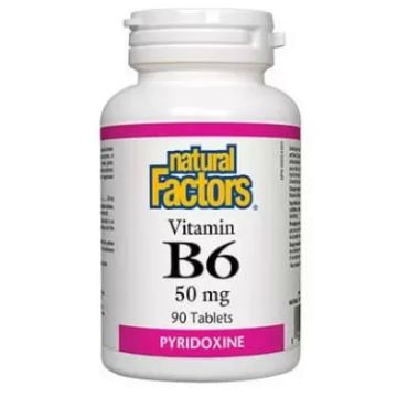 Natural Factors Vitamin B6 Пиридоксин хидрохлорид 50 мг 90 капсули
