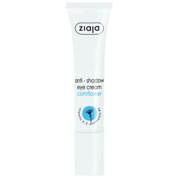 Ziaja Anti-Shadow Eye Cream Cornflower Жая Околоочен крем против тъмни кръгове с екстракт от метличина 15 мл 