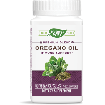 Nature’s Way Oregano Оil Масло от риган за добро храносмилане и силен имунитет 75 мг х60 V капсули