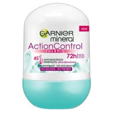 Garnier Mineral Action Control Thermic 72h Рол-он против изпотяване за жени 50 мл