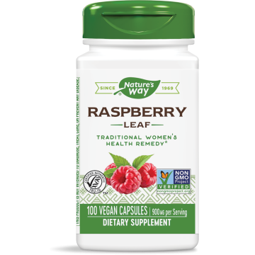 Nature's Way Raspberry Leaf Лист от малина за здрава женска репродуктивна система 450 мг х100 V капсули