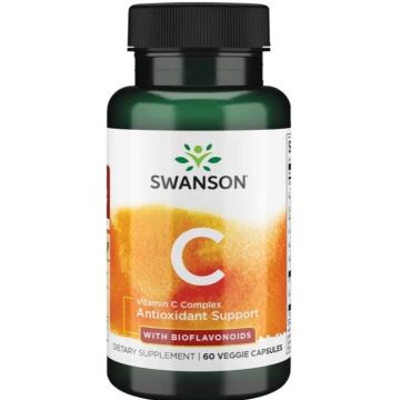 Swanson Vitamin C Complex with Bioflavonoids Витамин С комплекс с биофлавоноиди за имунитет 60 веге капсули