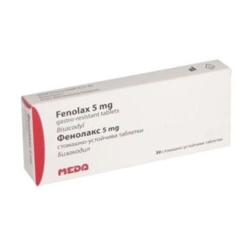 Fenolax при запек 5 мг 30 таблетки Meda Pharma