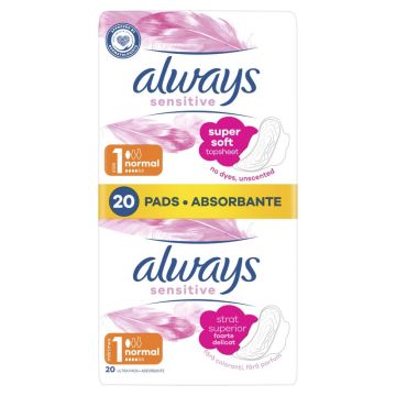 Always Sensitive Ultra Normal Plus Duo Дамски превръзки x 20 бр