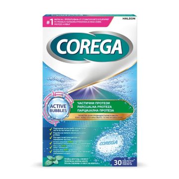 Corega Почистващи таблетки за частични протези х 30 бр