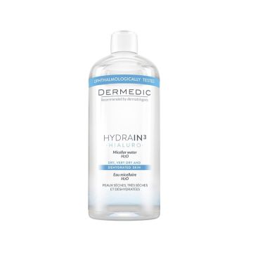 Dermedic Hydrain3 Hialuro Мицеларна вода за суха и много суха кожа 500 мл