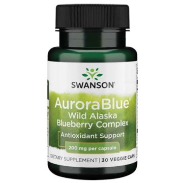 Swanson AuroraBlue Комплекс черна боровинка с антиоксидантен ефект х30 веге капсули