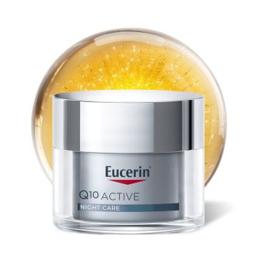 Eucerin Q10 Active Нощен крем против бръчки за чувствителна кожа 50 мл