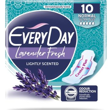 EveryDay Lavender Fresh Normal Ultra Plus Дамски превръзки с крилца х 10 бр