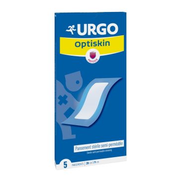 Urgo Optiskin Стерилен прозрачен пластир 20 см х 9 см х 5 бр