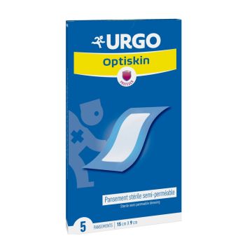 Urgo Optiskin Стерилен прозрачен пластир 15 см х 9 см х 5 бр