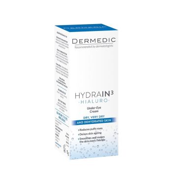 Dermedic Hydrain3 Hialuro Хидратиращ крем за зоната под очите 15 гр