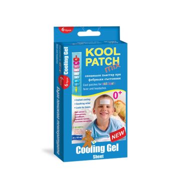 Kool Patch Mix Лепенка с гел срещу висока температура и главоболие за деца 0M+ 4см/10см 6 бр