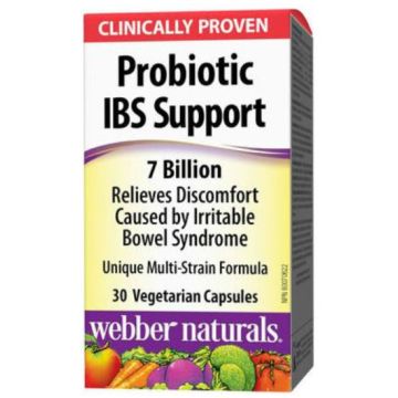 Webber Naturals Probiotic IBS 7 Billion Пробиотик 7 милиарда активни пробиотици 30 капсули