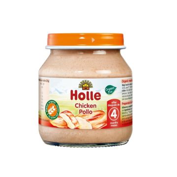 Holle Био пюре с пилешко месо 4М+ 125 гр