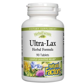 Natural Factors Ultra-Lax За добро храносмилане 336 мкг 90 таблетки