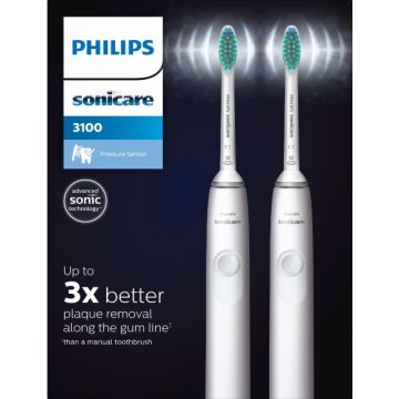 Електрическа звукова четка за зъби бяла Philips Sonicare HX3675/13 2 бр Комплект